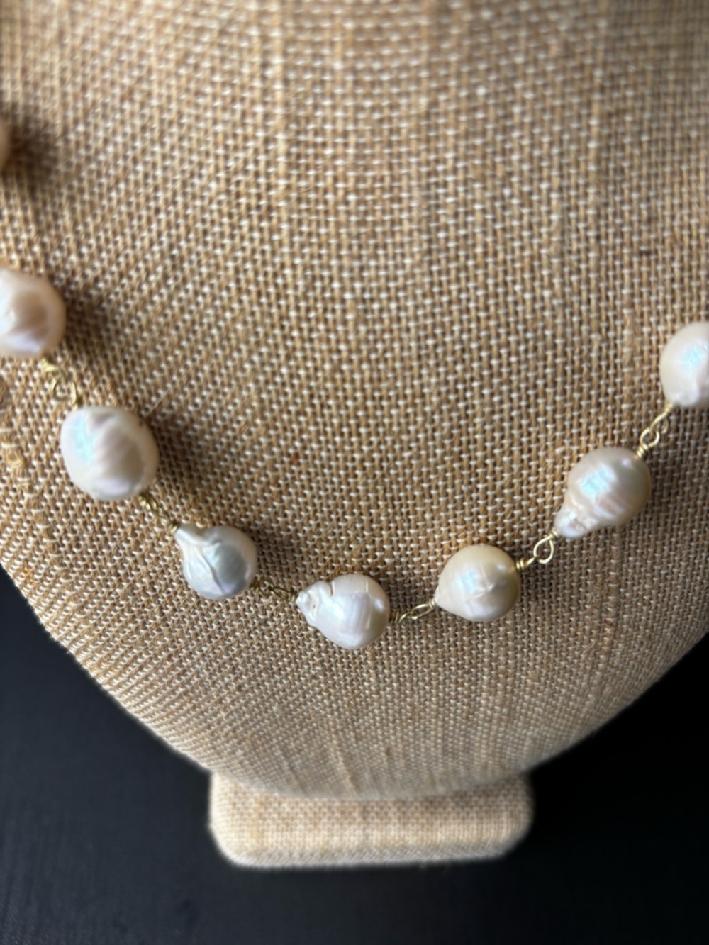 Spartina 449 Baroque Pearl Station Necklace NEVER WORN - Picture 3 of 6